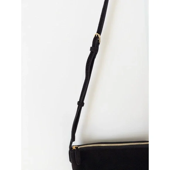 Madewell Mini Crossbody Bag in Dark Carob Brown Soft Grain Suede, EUC - Picture 6 of 10